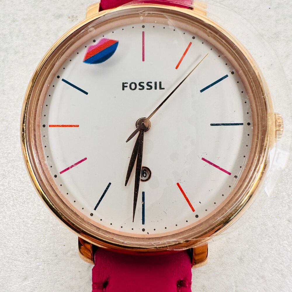 Fossil Watch 35mm Limited Edition Curator Series Rainbow Lips Pride New Battery - Picture 1 of 12